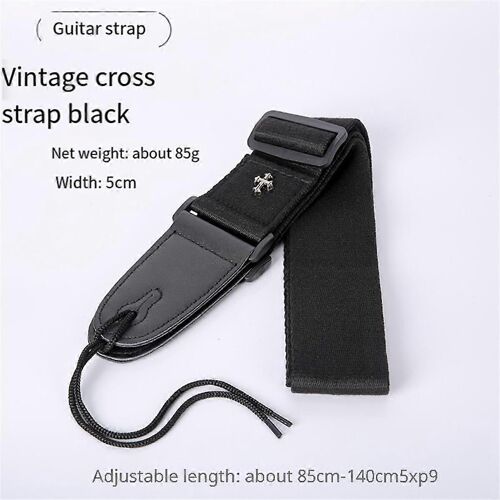 Sangle De Guitare Marron Guitare Acoustique Folk Guitare Électrique Basse Électrique Ukulélé Sangle