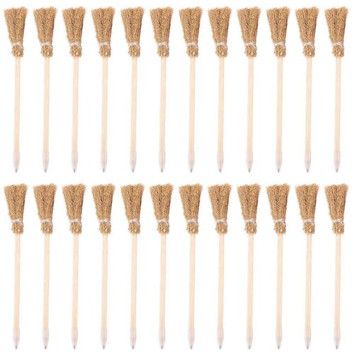 24 Pcs Witch Broom Crayons Pour Halloween Balai Stick, Stylo À Bille Crayons Halloween Party Favors Witch