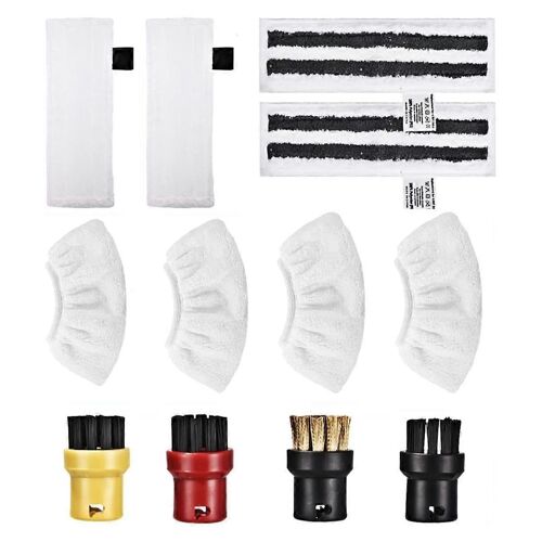 Set d'accessoires pour nettoyeurs vapeur, ensemble de chiffons en microfibre pour nettoyeurs vapeur SC 2, SC 3, SC 4, SC 5 Pièces EasyFix