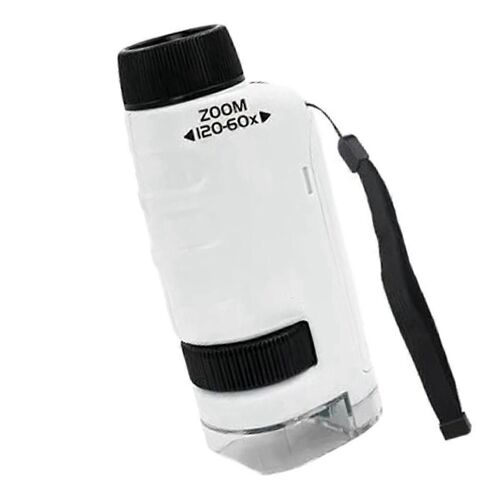 Minilabsters Miniscope Kids, Microscope Portable Mini Labsters (Blanc)