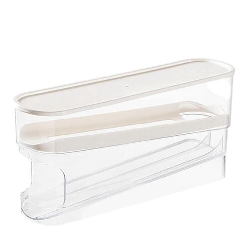 Distributeur d'oeufs roulants Boîte de stockage d'oeufs Double couche Rouleau d'oeufs Organisateur Bin avec couvercle de stockage Organi