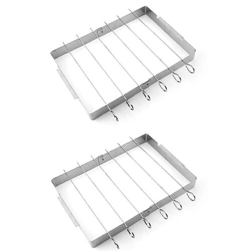 Barbecue pliant Grill en acier inoxydable Outils de barbecue portables en plein air Brochettes Pics de barbecue