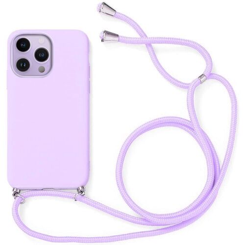 Coque Cordon De Serrage Pour Iphone 13 Pro Max (6.7'') Violet Mince Anti-Rayure Anti-Choc Protection