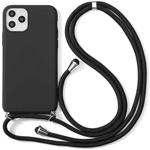 Coque Collier Pour Iphone 11 Pro (5.8'') Noir Anti-Rayure Souple Couleur Unie Protection Silicone