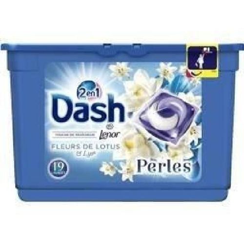DASH 2en1 Lessive Perles Fleur de Lys Capsules - x19