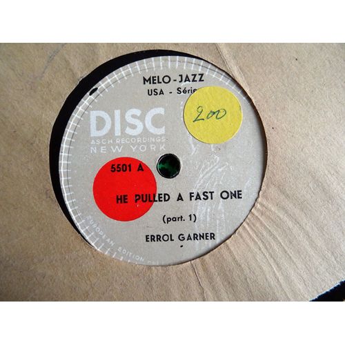 Erroll Garner He Pulled A Fast One 78t