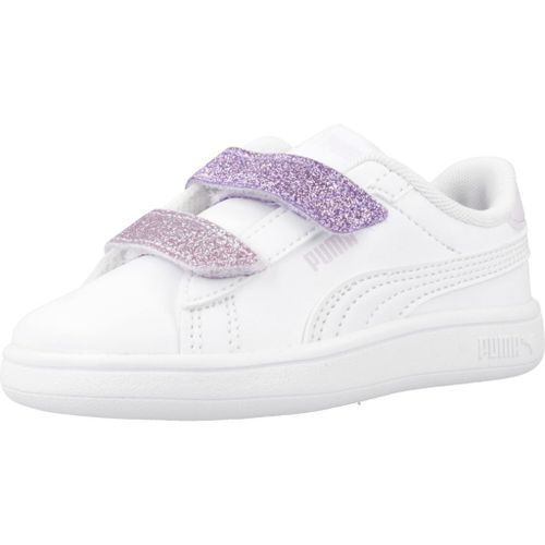 Chaussures Puma Smash 3.0 L Glitter V Colour Blanc