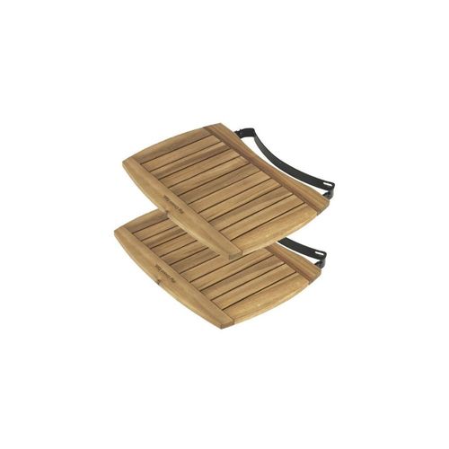 Tablette barbecue BIG GREEN EGG laterales acacia L