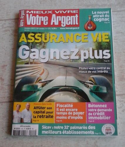 Mieux Vivre Votre Argent N° 426 Asssurance Vie Gagnez Plus