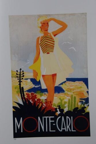 Affiche Monte Carlo Jeune-Femme