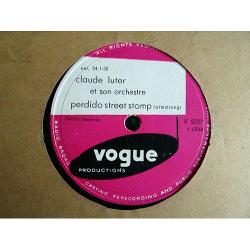 Claude Luter Perdido Street Stomp 78t