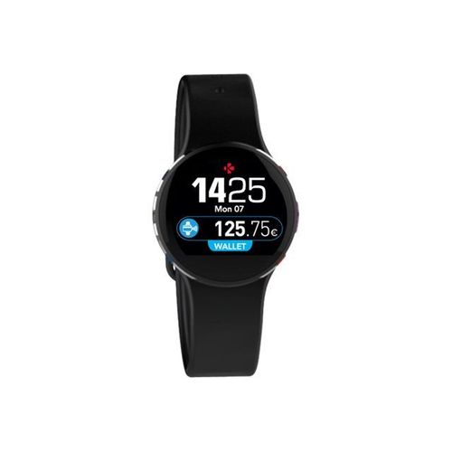 MyKronoz ZeCircle2 - Noir - suivi d'activités avec sangle - noir - taille de bande 142-195 mm - affichage 0.96" - Bluetooth - 21 g