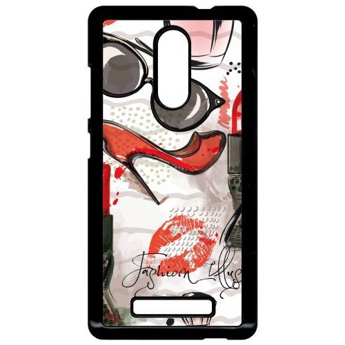 Coque Xiaomi Redmi Note 3 - Motif Girly Fond Blanc - Noir