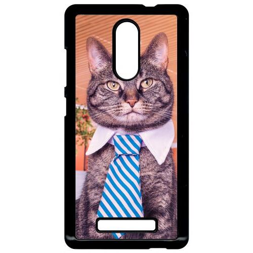 Coque Xiaomi Redmi Note 3 - Chat Cravate - Noir