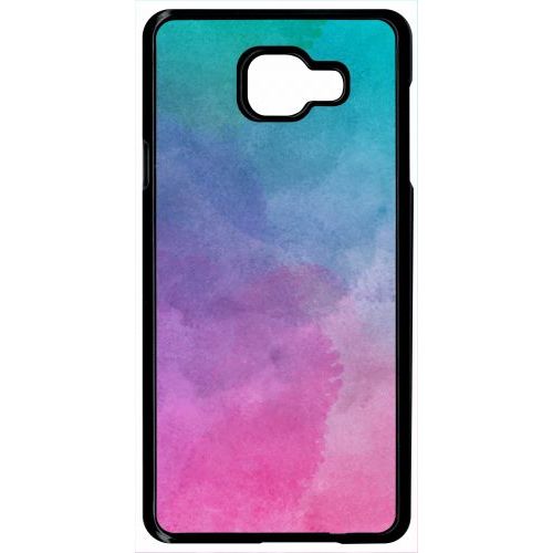 Coque Pour Smartphone - Peinture Aquarelle - Compatible Avec Samsung Galaxy A7 (2016) - Plastique - Bord Noir