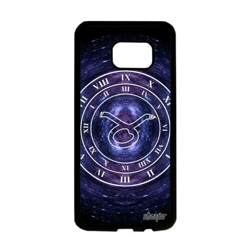 Coque silicone Samsung S7 Edge Signe astrologique taureau univers noir de Samsung Galaxy S7 Edge