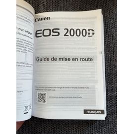 Canon EOS 2000D 24.1 mpix + Objectif EFS 18-55mm + filtre CIR-PL UV + chargeur d'origine + sacoche marque Amazon basics noire
