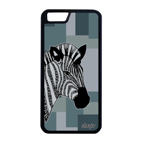 Coque Silicone Pour Iphone 6 6s Plus Zebre Rayure Gris Cube Made In France Iphone 6 Plus Iphone 6s Plus