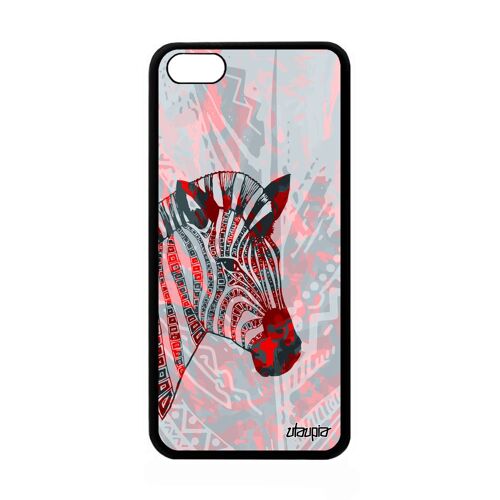 Coque Pour Iphone 5c En Silicone Zebre Pastel Noir Et Blanc Garcon Couleur Apple Iphone 5c