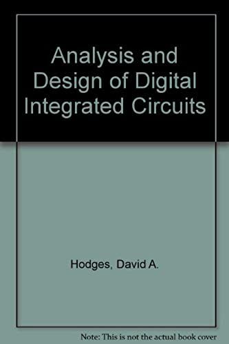 Analysis And Design Of Digital Integrated Circuits