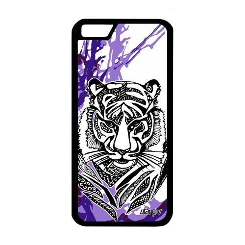 Coque Iphone 6 6s Silicone Tigre Art Antichoc Telephone Femme Smartphone A