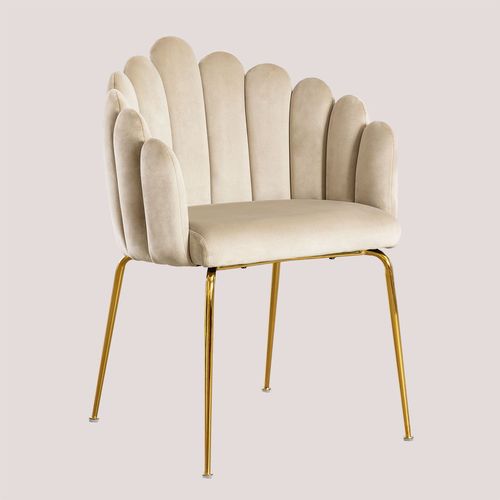 Lot De 4 Chaises De Salle À Manger En Velours Markina