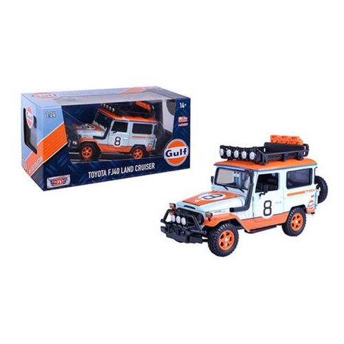 Toyota Fj 40 Hard Top Gulf - Avec Galerie 1974 1/24 Motormax-Motormax