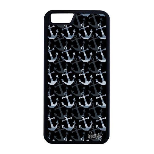 Coque Silicone Iphone 6 6s Plus Ancre Gris Tapisserie Tattoo Imprimé Jolie Iphone 6 Plus Iphone 6s Plus