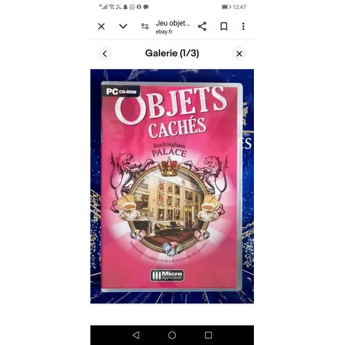 Jeu Pc Objets Cachés Buckingham Palace / 20/M2