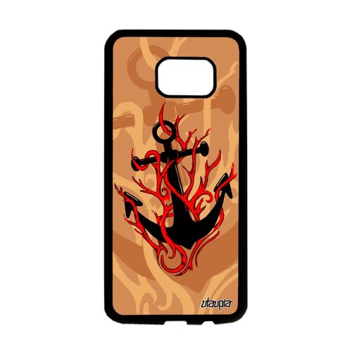 Coque De Protection Samsung S7 Edge Silicone Ancre Metal Dessin Aluminium Samsung Galaxy S7 Edge