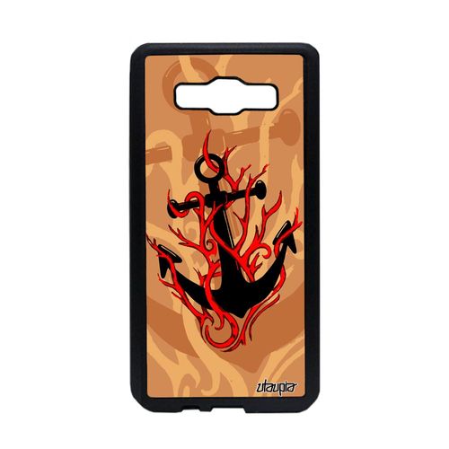 Coque En Silicone A5 Ancre Vintage Marine Beige Tatouage Antichoc Samsung Galaxy A5