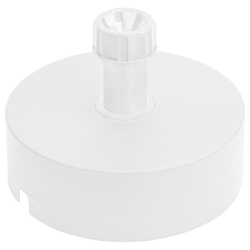 Porte-Parapluie Porte-Parasol Blanc D 40 Cm Pour Terrasse Jardin, Tige 20-40 Mm Remplie De Sable D'eau De Gravier De Béton Socle