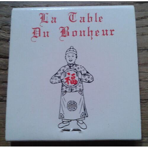 Boîte D'allumettes La Table Du Bonheur Restaurant
