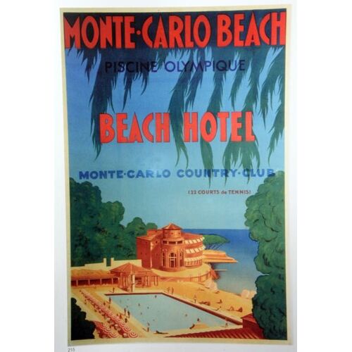 Affiche Monte Carlo Beach Hotel