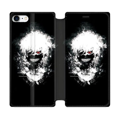 Housse Cuir Portefeuille Pour Iphone 7 / 8 / Se (2020 / 2022) Manga Tokyo Ghoul Kaneki Tag