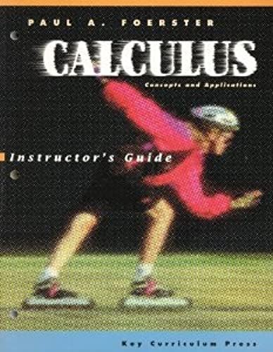 Calculus: Concepts And Applications