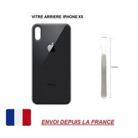 Vitre Arrière Compatible Iphone Xs 5.8 Noir/Gris Sideral En Verre, Coque Cache Batterie Adhésif, Spatule