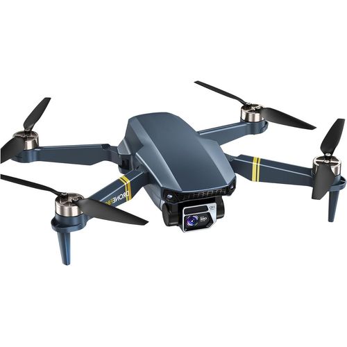 Brushless Super Endurance Foldable Quadcopter Drone For Beginners¿40+ Mins Flight Time,Wi-Fi Drone With 120°Wide-Angle 4k Hd Camera,Brushless Motor,Follow Me,Dual Cameras(2 Batteries)