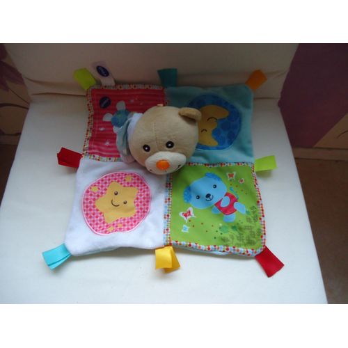 OURS DOUDOU PLAT EN PELUCHE EVEIL MUSICAL PARLE ET S'ALLUME 24 CM VTECH
