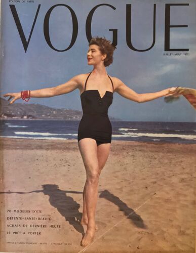 Vogue Juillet-Août 1953 Photos Doisneau, Robert Randall, Henri Clarke. Maillots De Bain 