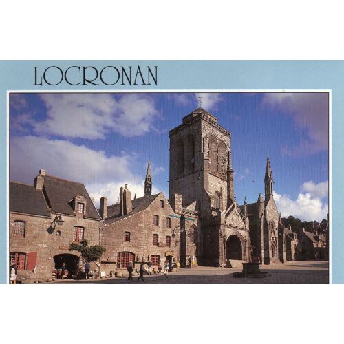 Carte Postale Xx Eme Siecle - N° 9 7502 Locronan- L'eglise - Les Vieilles Maisons De La Place