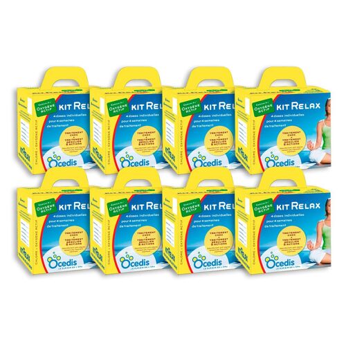 Pack 8 mois traitement oxygène actif Ocedis KIT RELAX pour piscine 30m³