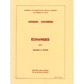 Echanges Basson-Piano Jacques Casterède Basson