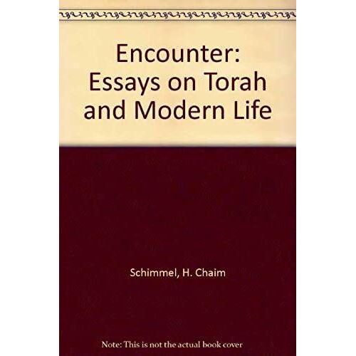 Encounter: Essays On Torah And Modern Life