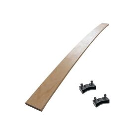 1 lattes + embouts pour sommier et lit 160x200 | Bois 7 plis | 780x48x8 mm | Remplacement pour sommier / bz / clic clac