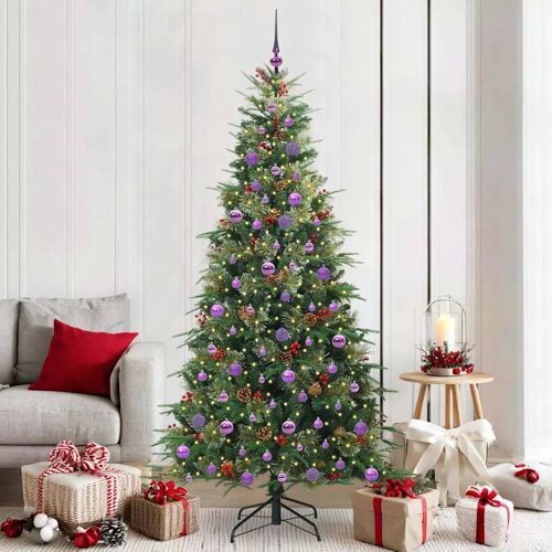 vidaXL Sapin de Noël Artificiel à Branches Articulées Vert 210 cm