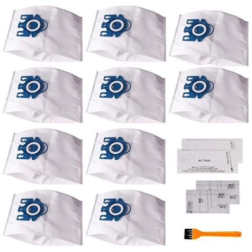 10Pcs Aspirateur Miele Gn Airclean 3D L'Efficacit¿¿ Sacs ? Poussi¿¿re De Remplacement Pour Miele Gn Aspirateur Sac ? Poussi¿¿re Partie 9109-May13746
