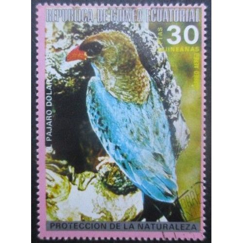 Guinee Equatoriale Poste Aérienne N°38c Oiseau Oblitéré