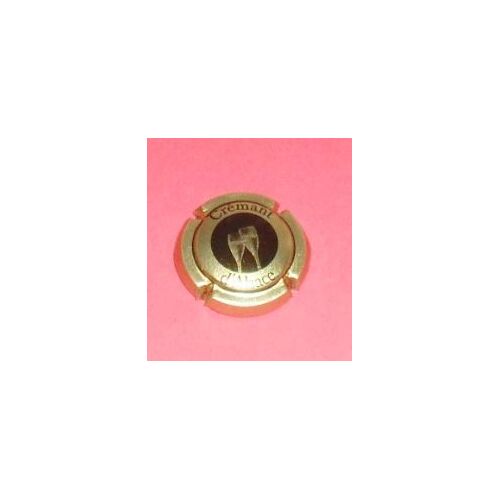 Capsule De Crémant D'alsace Noire Et Dorée