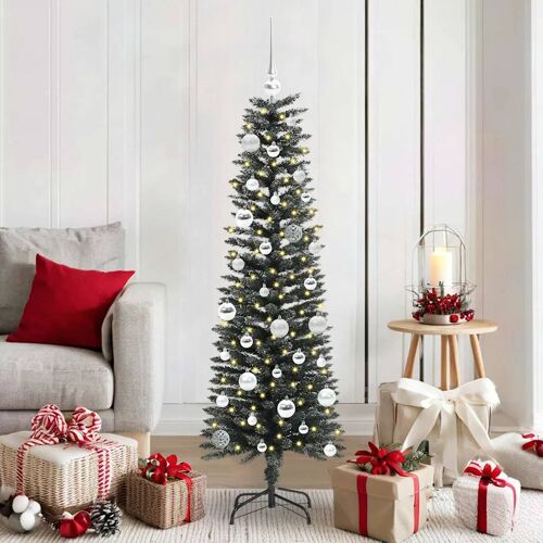 vidaXL Sapin de Noël artificiel avec 150 LED Vert 43 x 43 x 150 cm